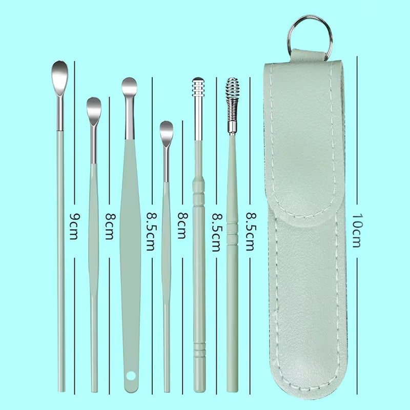 Kit de Limpieza de Oído Acero inox